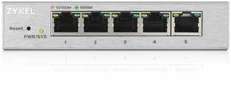 Šakotuvas ZYXEL GS1200-5, 5 PORT GIGABIT WEBMANAGED DESKTOP SWITCH (5Y WARRANTY)