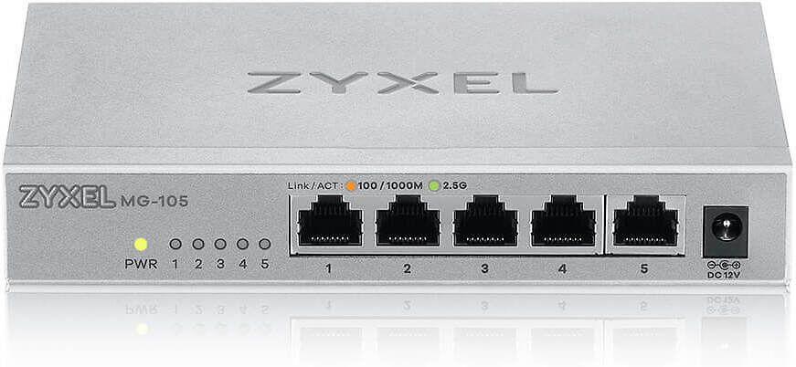 Šakotuvas TP-Link ZYXEL MG-105 5 PORTS DESKTOP 2,5G MULTIGIG UNMANAGED DESKTOP SWITCH