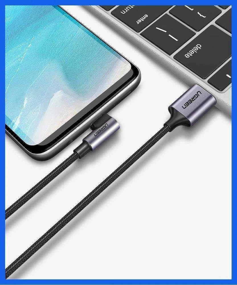Kampinis USB-C laidas UGREEN US284 3A 2m