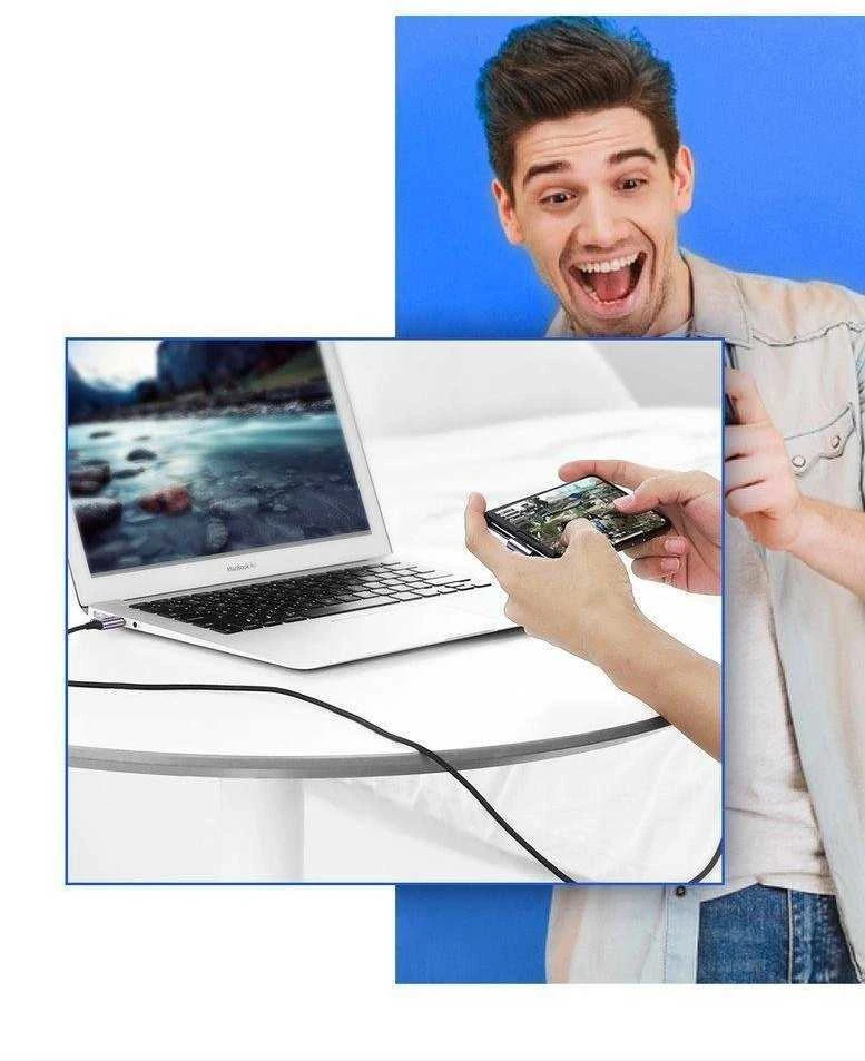 Kampinis USB-C laidas UGREEN US284 3A 2m