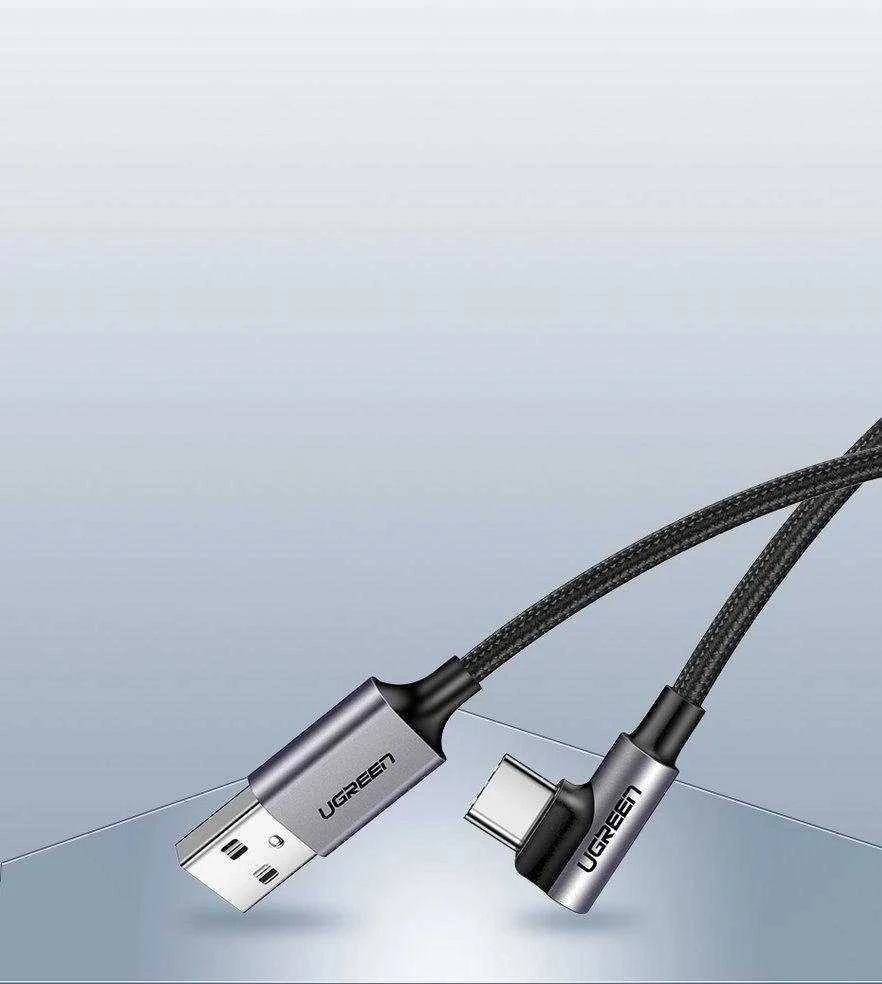 Kampinis USB-C laidas UGREEN US284 3A 2m