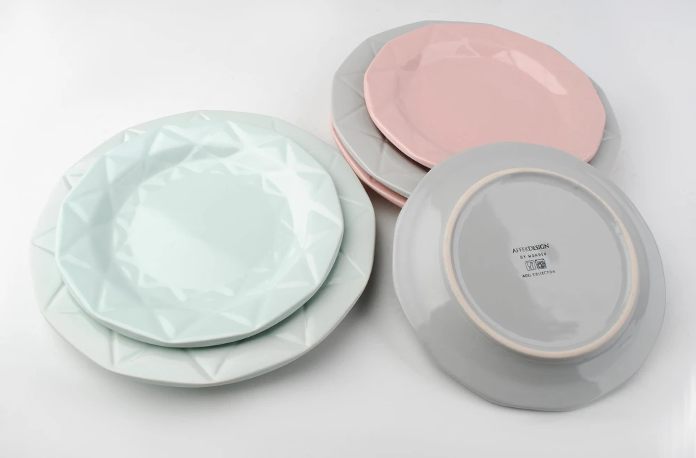 Affek Design ADEL MINT Plokščia lėkštė 24cm