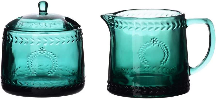„Affek Design“ ECILA DARK cukrinių rinkinys 9x9x7,3 cm su pieno indeliu 300 ml