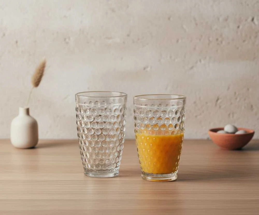 Affek Design Elise Dots Komplet 6 szklanek 380ml7,8x7,8x12,5 cm