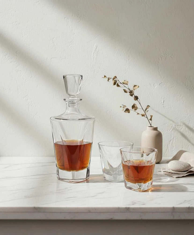 Affek Design EVA TRIANGLE Karafka+6 szklanek 280ml/780ml