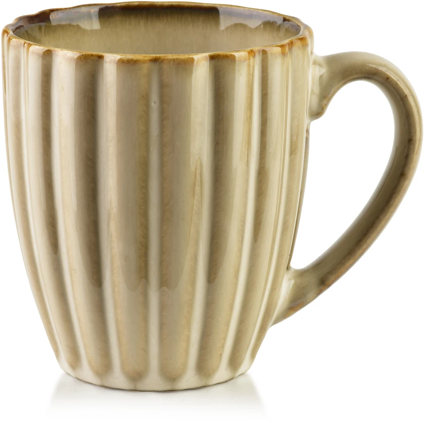 Affek Design EVIE BEIGE puodelis 360 ml 8,7 x 11,5 x 10 cm