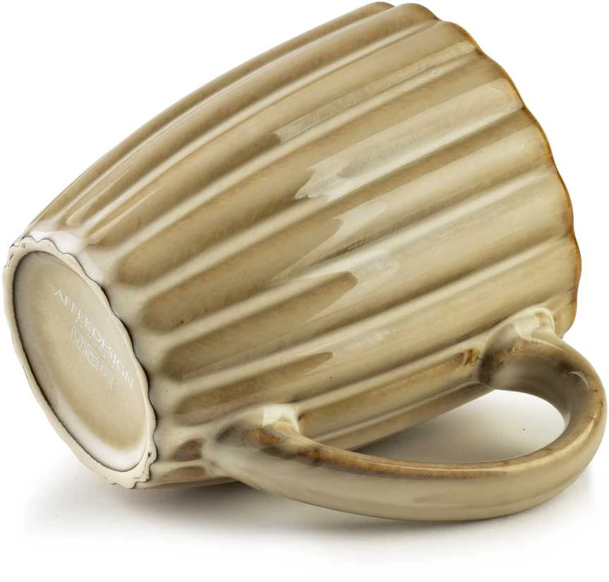 Affek Design EVIE BEIGE puodelis 360 ml 8,7 x 11,5 x 10 cm