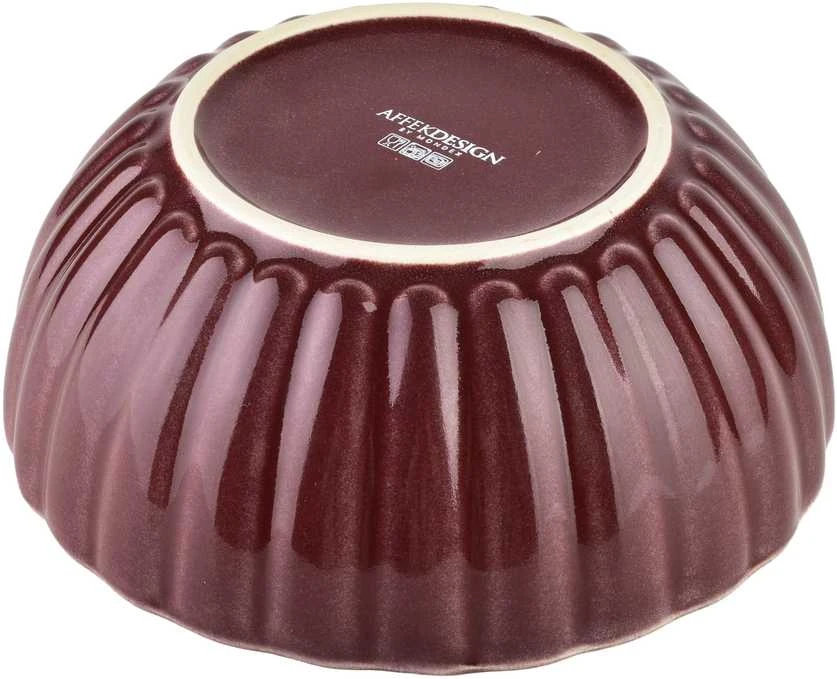 Affek Design EVIE BURGUNDY Miska 650ml 16,7x16,7x6,7cm