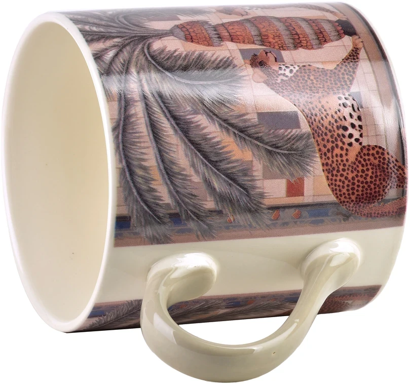 Affek Design ISAAC puodelis 380ml 9x13x9cm Panteros palmės formos