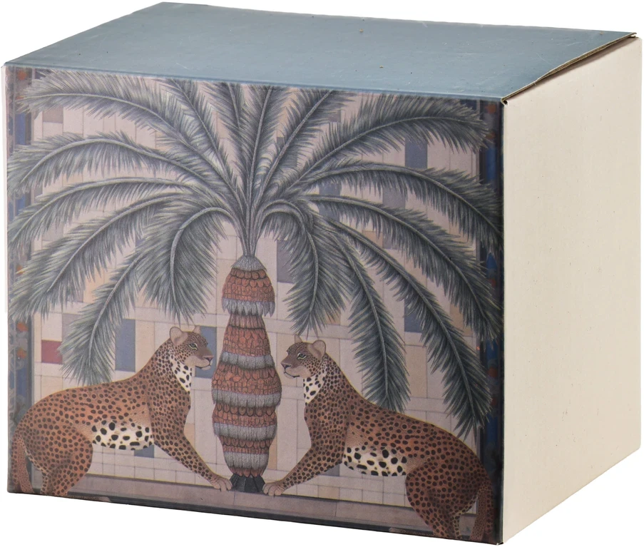 Affek Design ISAAC puodelis 380ml 9x13x9cm Panteros palmės formos