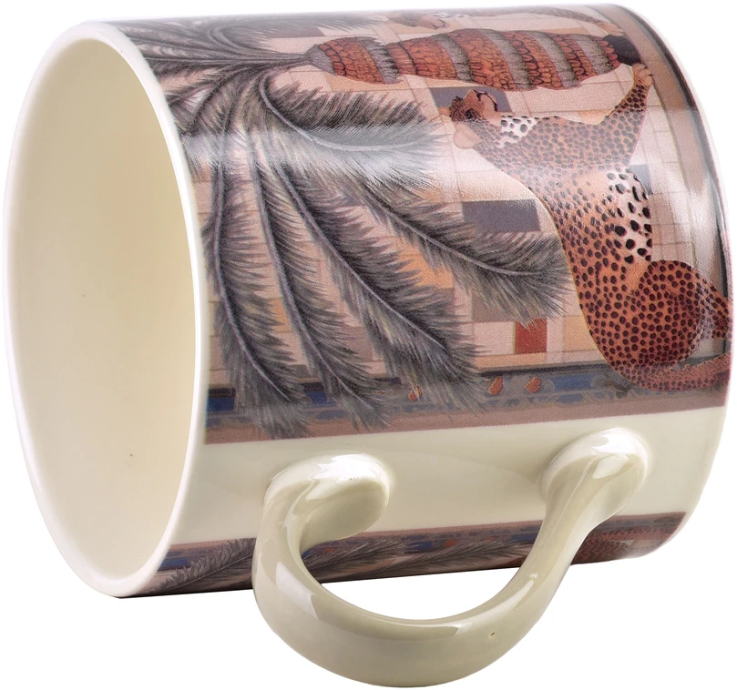 Affek Design ISAAC puodelis 380ml 9x13x9cm Panteros palmės formos