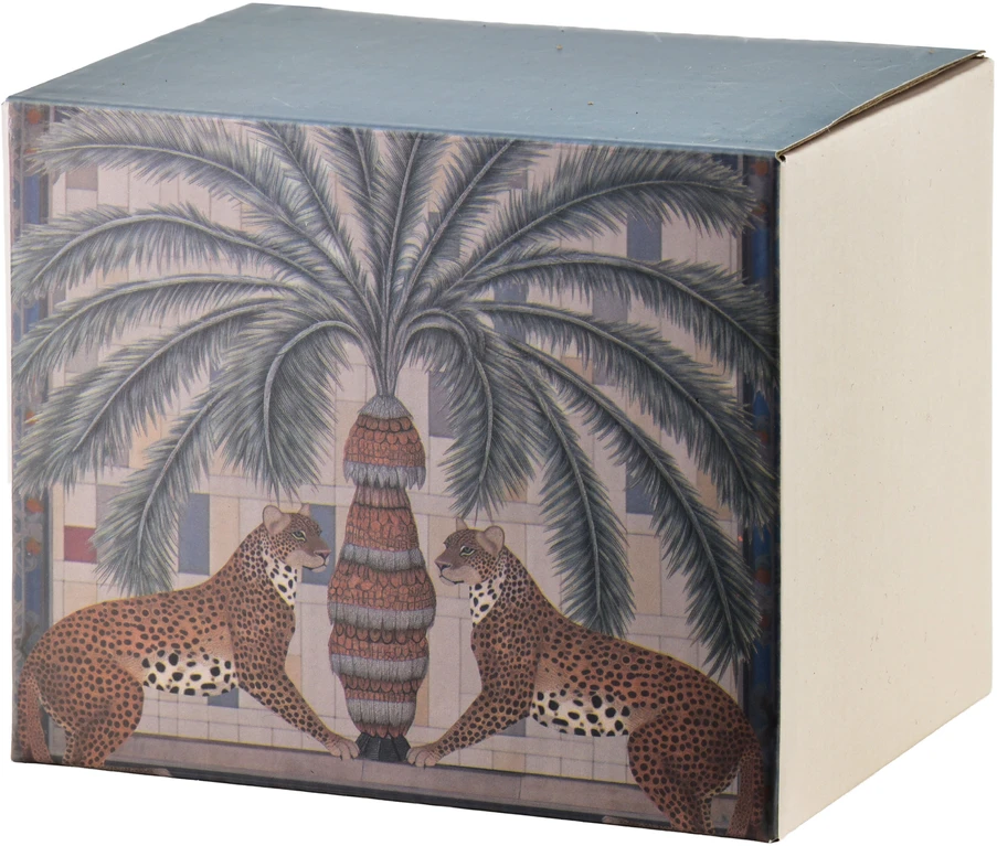 Affek Design ISAAC puodelis 380ml 9x13x9cm Panteros palmės formos