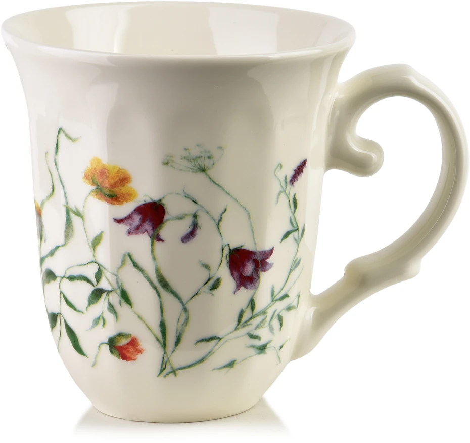 Affek Design LAVIA Puodelis 320 ml 9,5x13x10,5 cm braškių pieva