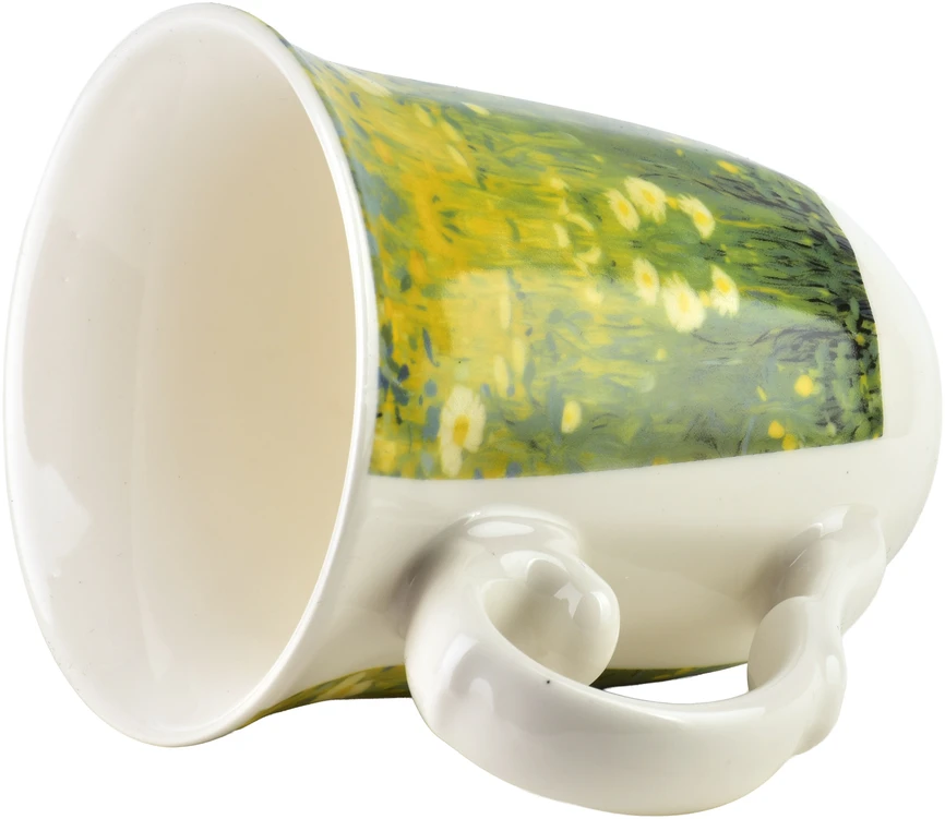 Affek Design LAVIA Puodelis 320ml 9,5x13x10,5cm žalia impresja