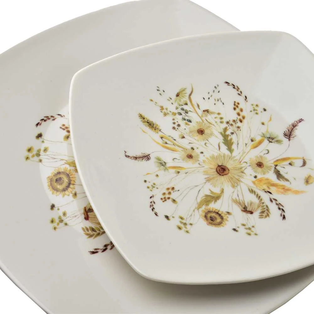 Affek Design LEA BEIGE pietų rinkinys 18 dalių dubenėlis 16,5 cm 500 ml / 18 cm / 24 cm