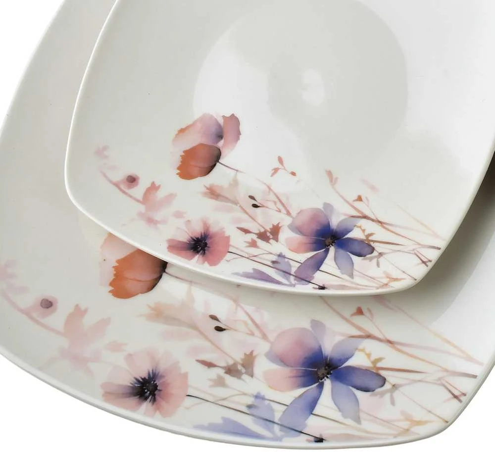 Affek Design LEA DELICATE pietų rinkinys 18 dalių dubenėlis 16 cm 500 ml/18 cm/24 cm