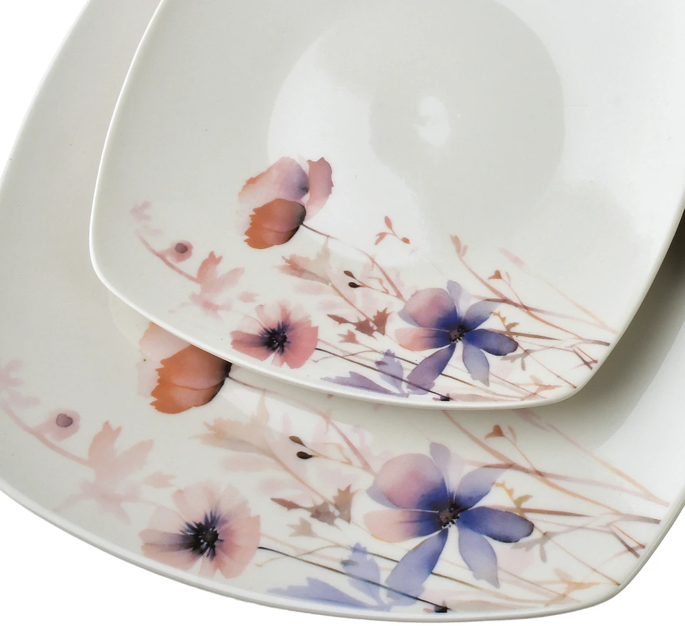 Affek Design LEA DELICATE pietų rinkinys 18 dalių dubenėlis 16 cm 500 ml/18 cm/24 cm