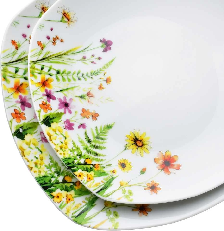 Affek Design LEA GELB 18 dalių pietų servizas, dubenėlis 500 ml, 16,5/19,5/22 cm
