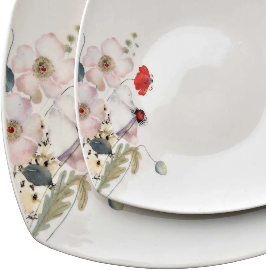 Affek Design LEA LIGHT pietų rinkinys 18 dalių dubenėlis 16,5 cm 500 ml / 18 cm / 24 cm