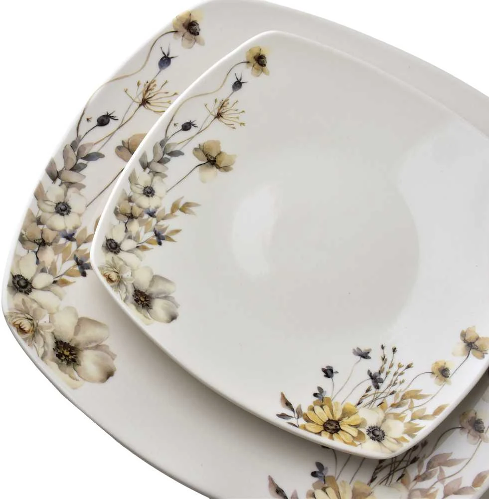 Affek Design LEA PRIME 18 dalių pietų servizas, dubuo 500 ml, 16,5 cm / 18 cm / 24 cm