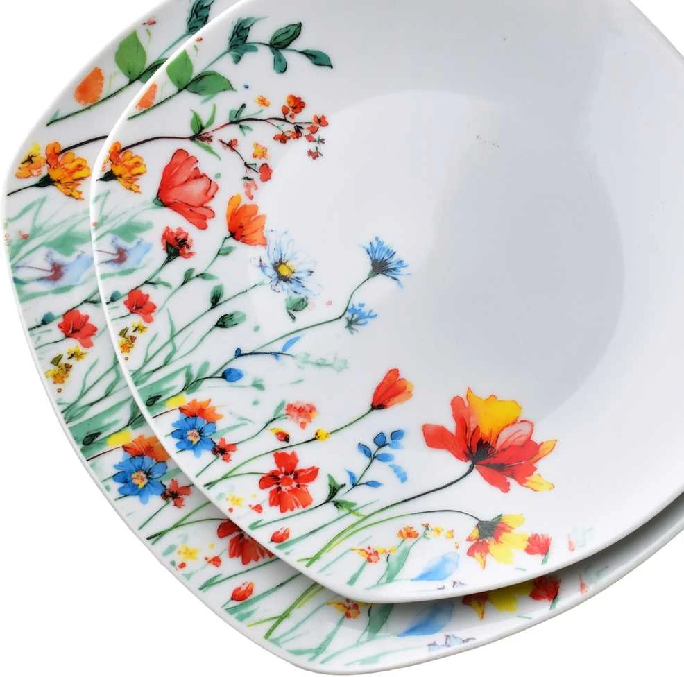 Affek Design LEA SMOOTH 18 dalių pietų servizas, dubenėlis 500 ml, 16,5/19,5/22 cm