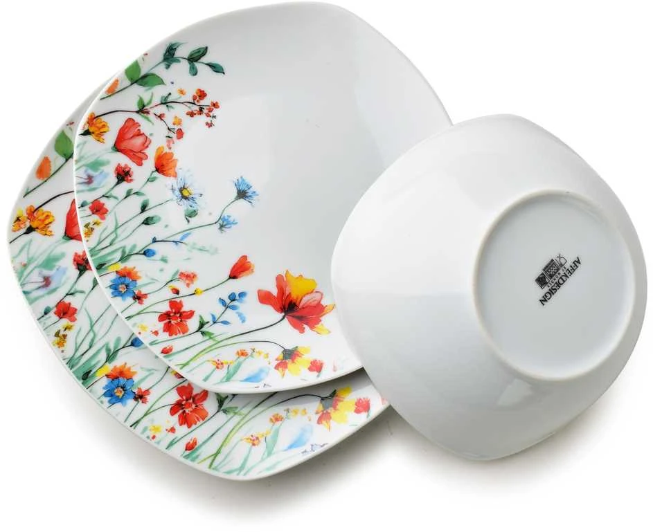 Affek Design LEA SMOOTH 18 dalių pietų servizas, dubenėlis 500 ml, 16,5/19,5/22 cm