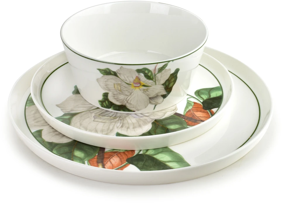 Affek Design LEA TREE pietų rinkinys, 18 dalių, 26 cm vakarienė / 21 cm desertas / 15 cm dubuo