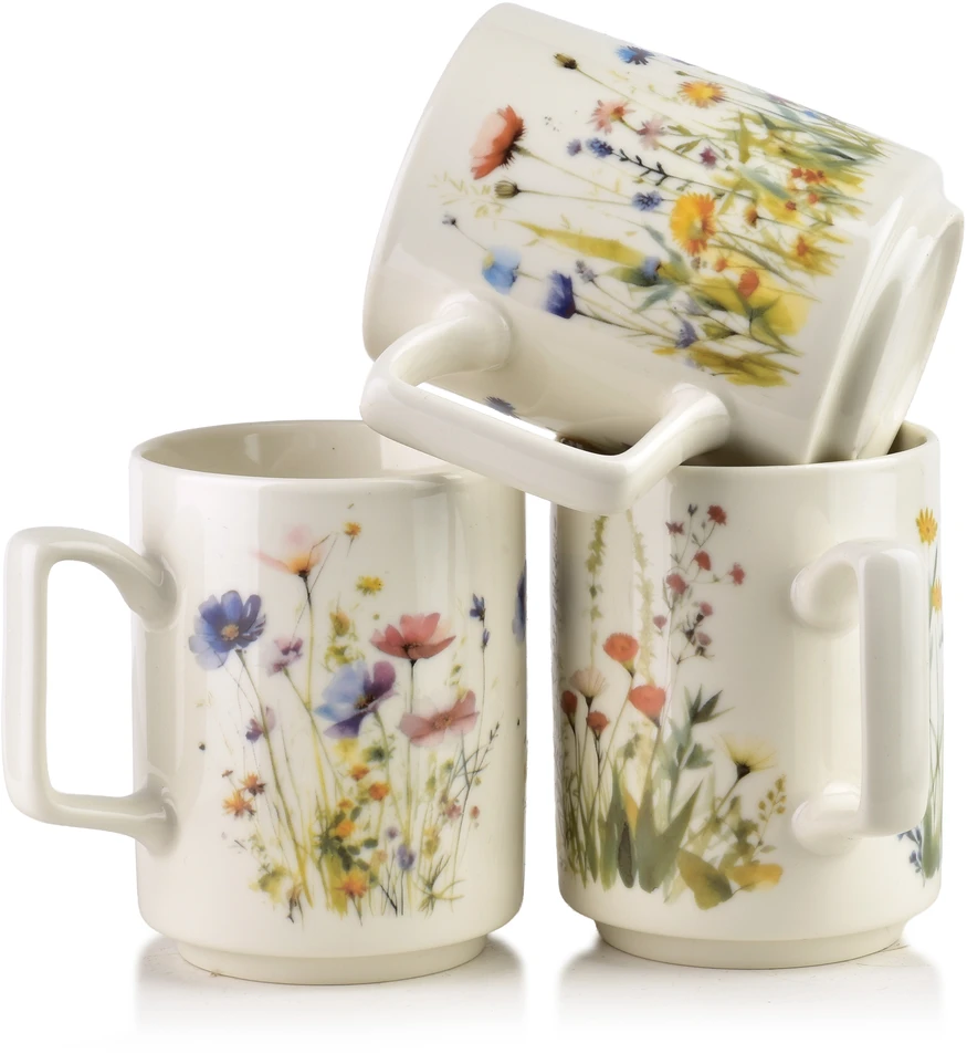 Affek Design MOJRA Puodelis 350ml 8x11x10cm łączka