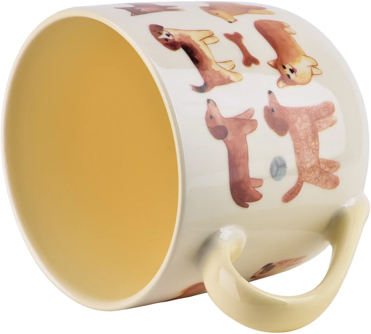 Affek Design NOAH Puodelis 410ml 9,5x13x9,5cm pieski