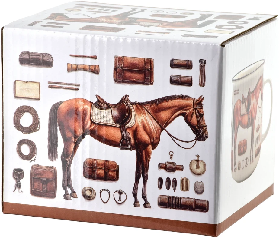 Affek Design NORMAN Puodelis 450 ml 9,6x13x9,3 cm arklys, jojimas