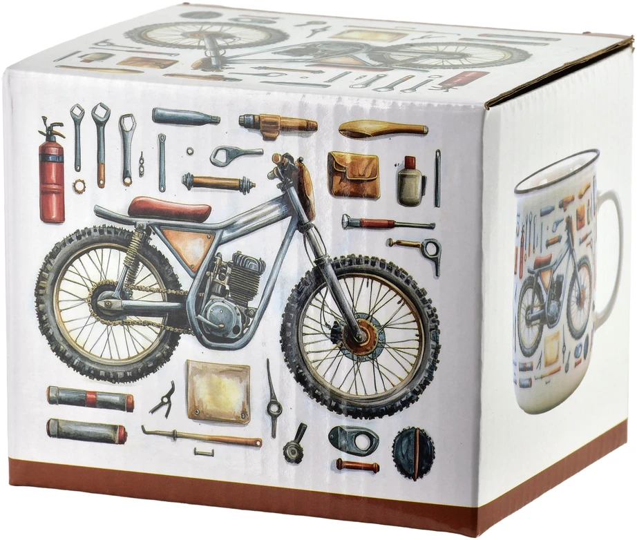 Affek Design NORMAN puodelis 450 ml 9,6 x 13 x 9,3 cm motociklas