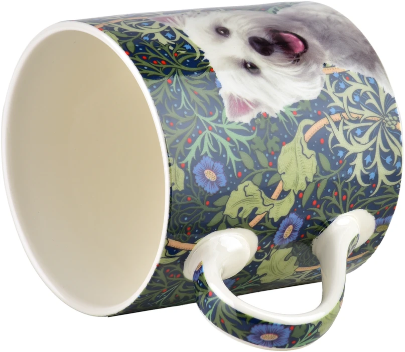 Affek Design NOYA puodelis su raktų pakabuku 380ml 9x13x9cm Vakarų terjeras