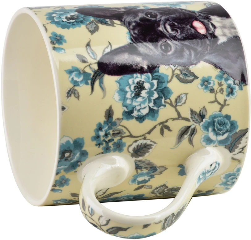 Affek Design NOYA Puodelis su breloczkiem 380ml 9x13x9cm Buldog francuski