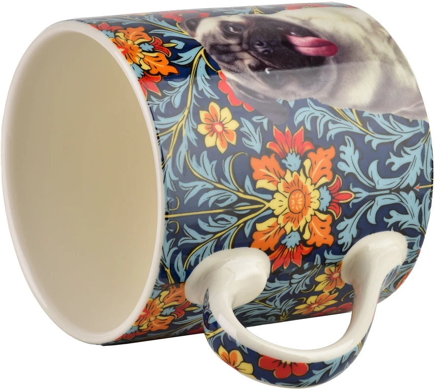 Affek Design NOYA puodelis su raktų pakabuku 380ml 9x13x9cm Mopsas