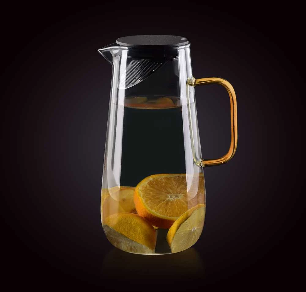 Excellent Houseware Affek Design PETER Dzbanek stiklinis 1,5L pilka