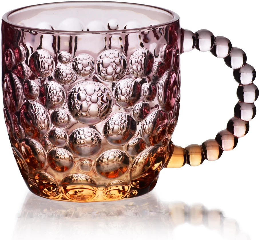 Affek Design Puodelis 350ml iš stiklo,rusvas