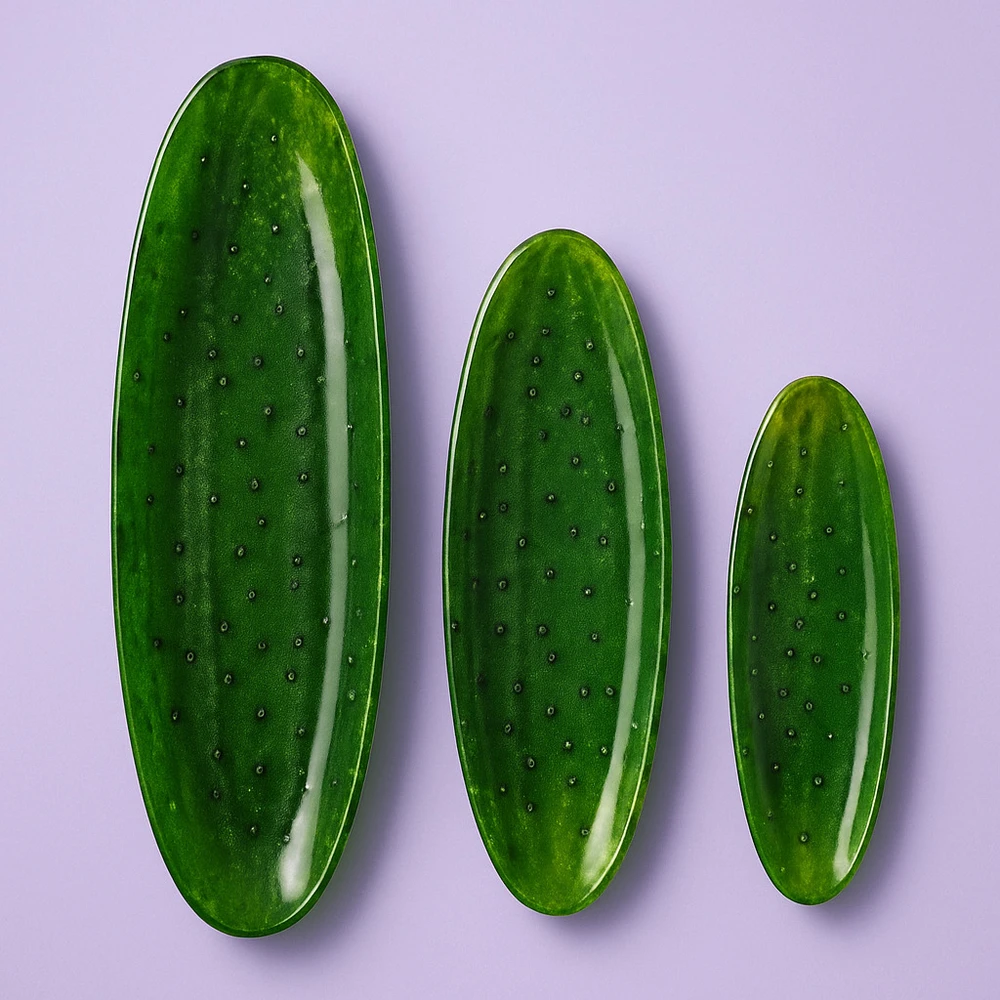 Allesken Stiklinis indas 9x25xh2cm,agurkas