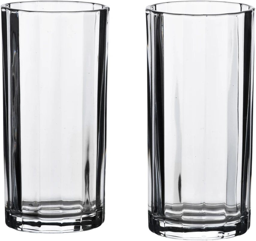 Allesken ELISE STRIPES 4 stiklinių rinkinys, 360 ml, permatomos, 7x7x15 cm