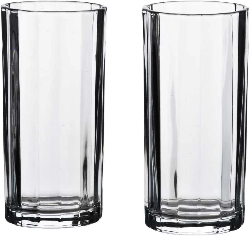 Allesken ELISE STRIPES 4 stiklinių rinkinys, 360 ml, permatomos, 7x7x15 cm