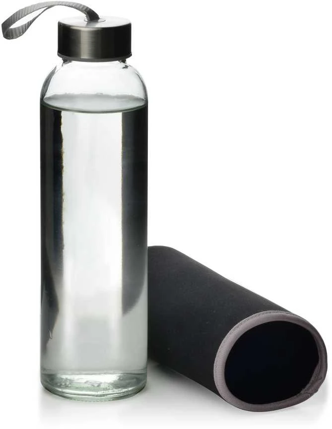 Gertuvė Allesken Stiklinis butelis su neopreno dėklu 490 ml