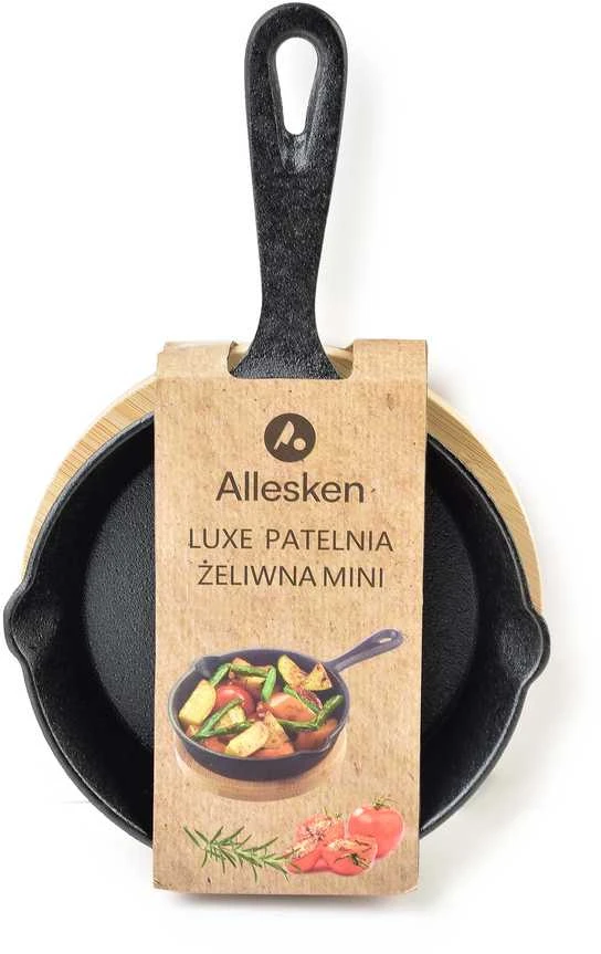 Allesken LUXE Mini ketaus keptuvė ant grotelių, 23x14x3 cm talpos, 200 ml talpos