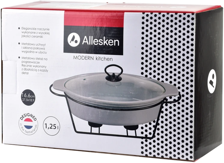 Modern Kitchen MODERNI VIRTUVĖ Indas su šildytuvu 1,25l 27,5x18,9xH6,6cm