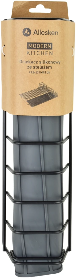 Allesken Modern Kitchen MODERNI VIRTUVĖ Silikoninė džiovyklė su rėmu 43x33x8cm