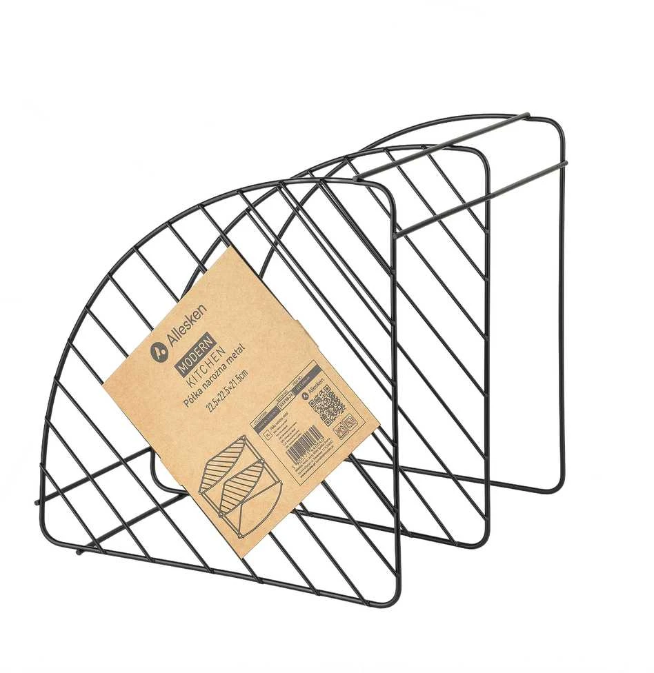 Allesken Affek Design MODERNI VIRTUVĖ Kampinė lentyna metalinė 22,5x22,5x21,5 cm