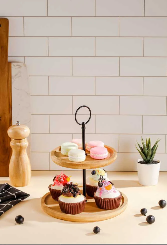 Modern Kitchen MODERNI VIRTUVĖ Dekoratyvinė lėkštė D15 I 20cm A23.5cm 2 aukštų