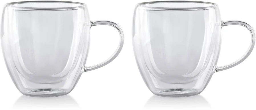 Allesken PETER Komplet 2 kubków 250ml podwójne ścianki 7,5x12,5x9cm x2szt