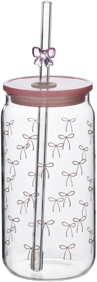 Allesken PETER RIBBON puodelis su šiaudeliu 480 ml 7,5 x 7,5 x 15 cm