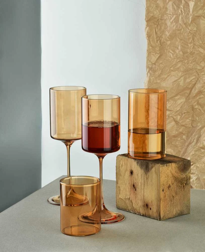Allesken ROMANE 4 stiklinių rinkinys, 300 ml, borosilikatinis, 7x7x22 cm