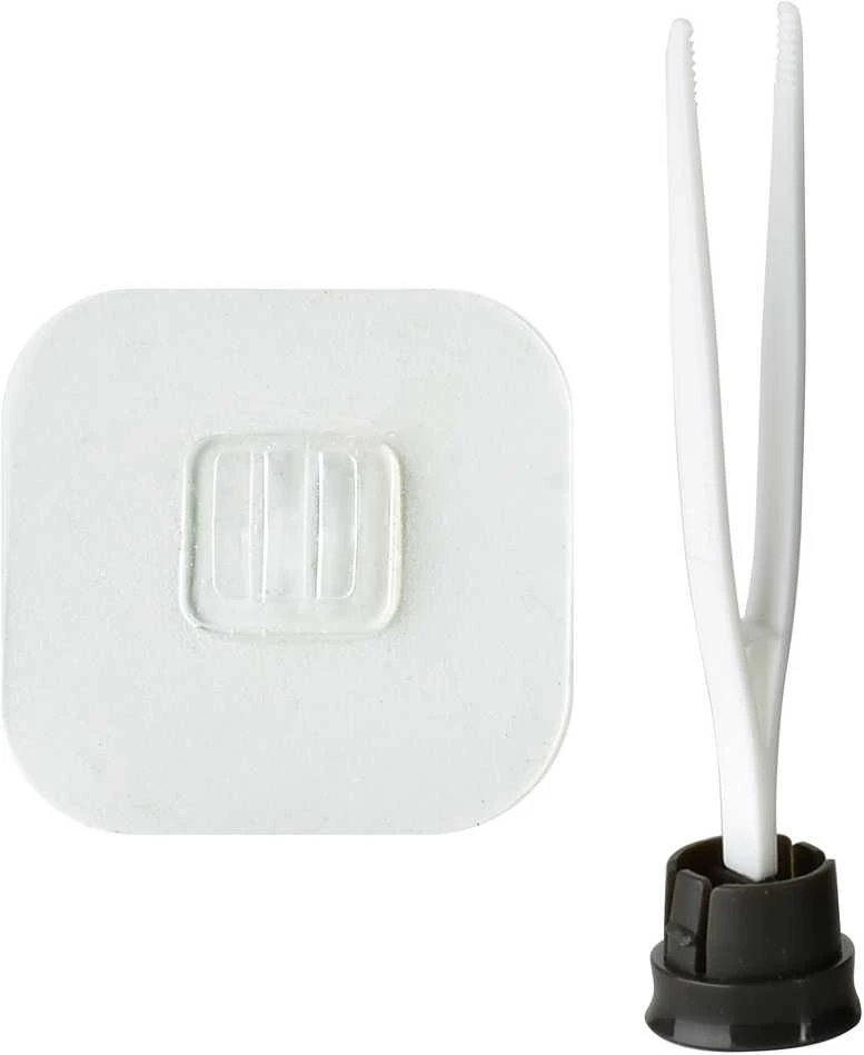 Bathlab By Mondex EDA SILICONE tualetinis šepetys, baltas, 10 x 41 cm, TPR