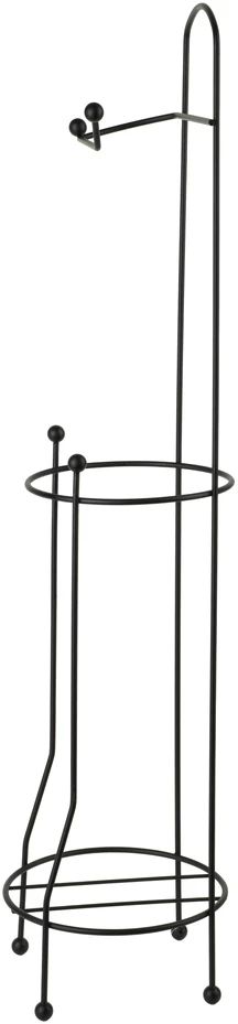 Bathlab DEA Juodas tualetinio popieriaus stovas 15,7x15,7x66 cm
